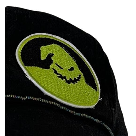 The Nightmare Before Christmas Baseball Cap Upcycled One of a Kind Oogie Boogie - Picture 2 of 5
